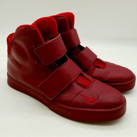 Nike Flystepper Red Velcro High-Tops - Picture 1 of 3